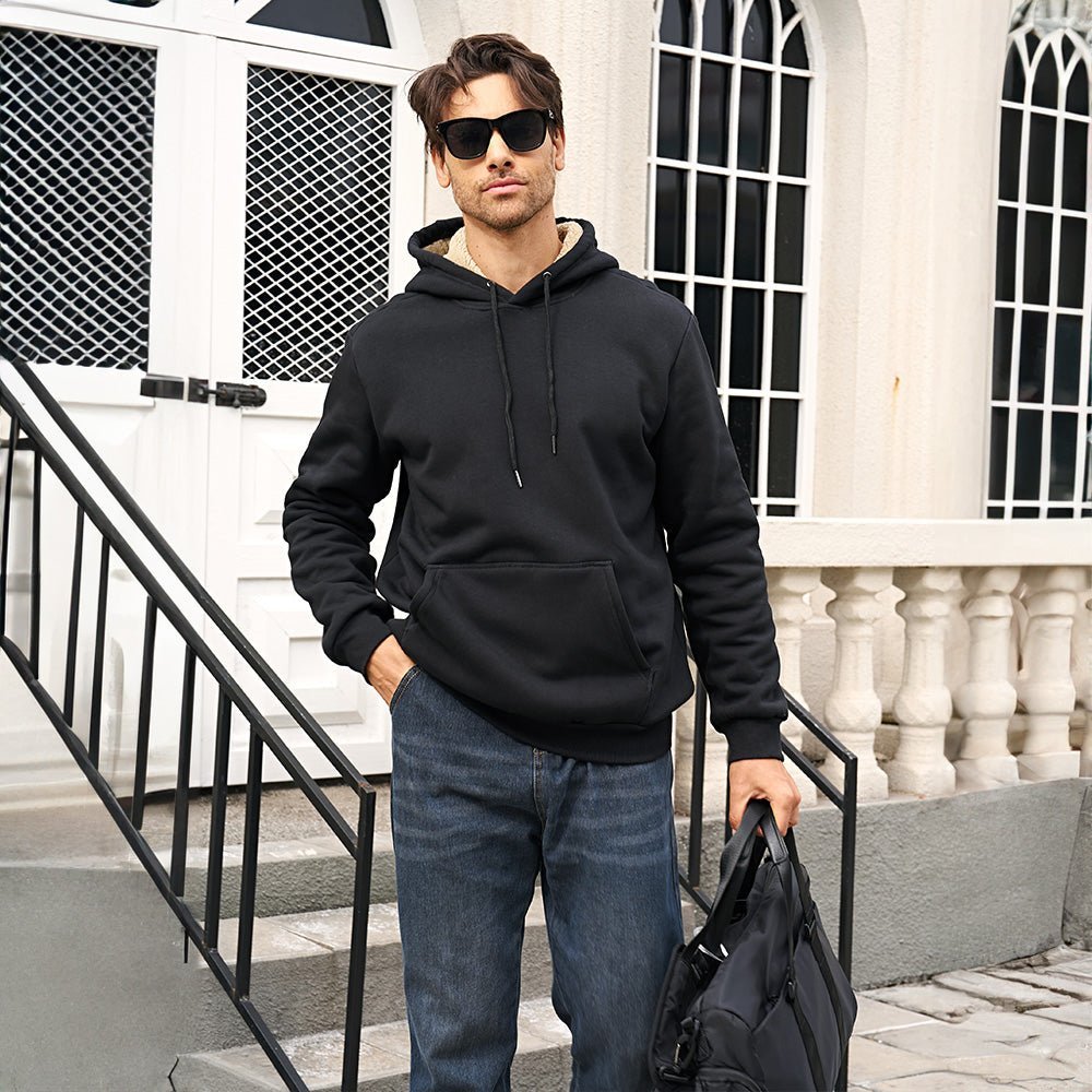 Men's Hoodie Sweater Fleece Pullover Hoodies Sweatshirt - veyora