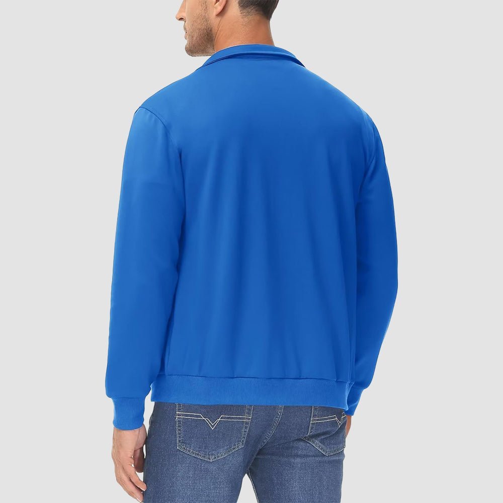 Men's Lightweight Full - Zip Track Jacket with Pockets - veyora