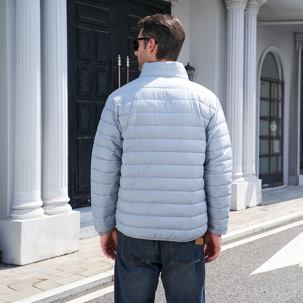 Men's Lightweight Puffer Jacket – Water - Repellent Winter Coat - veyora