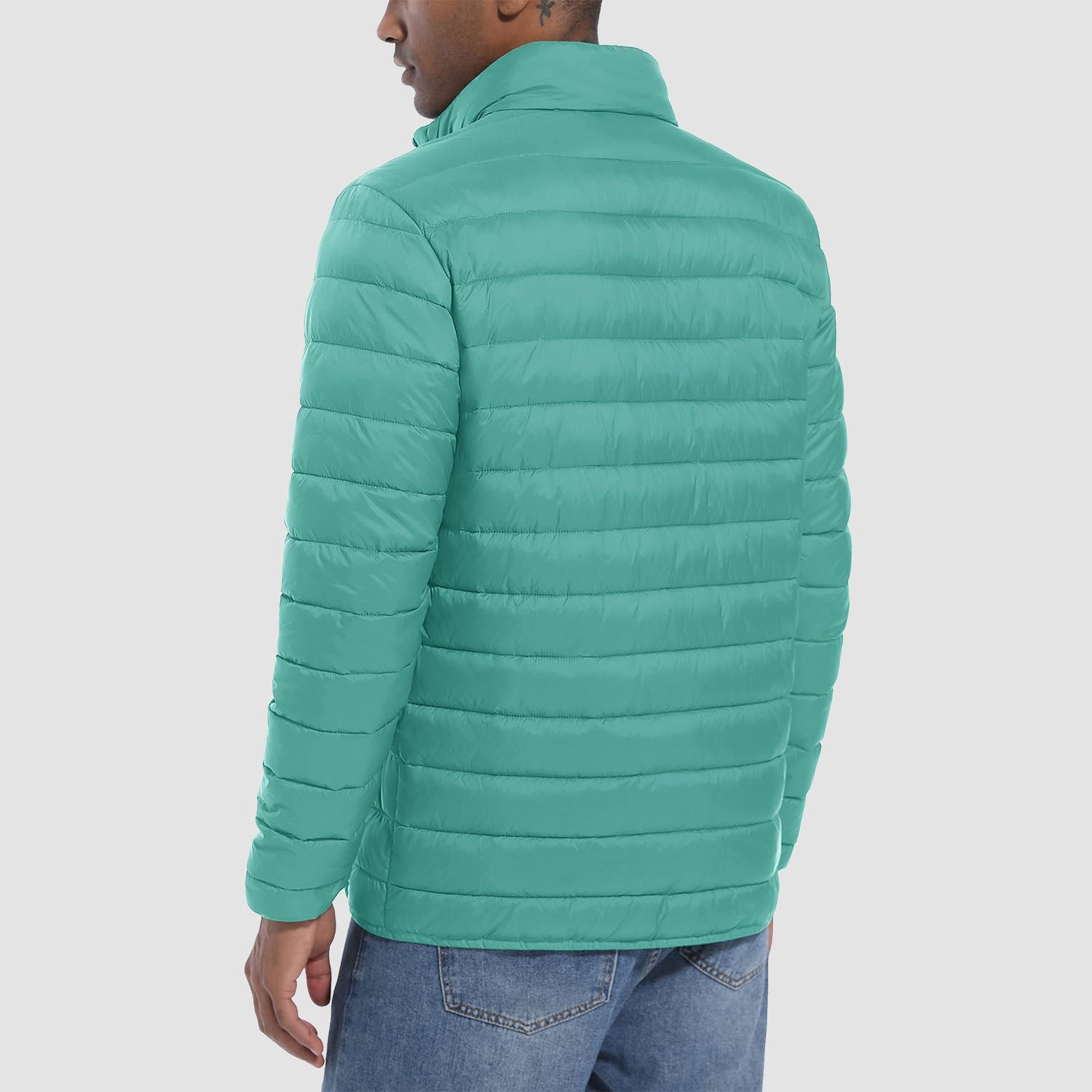 Men's Lightweight Puffer Jacket – Water-Repellent Winter Coat