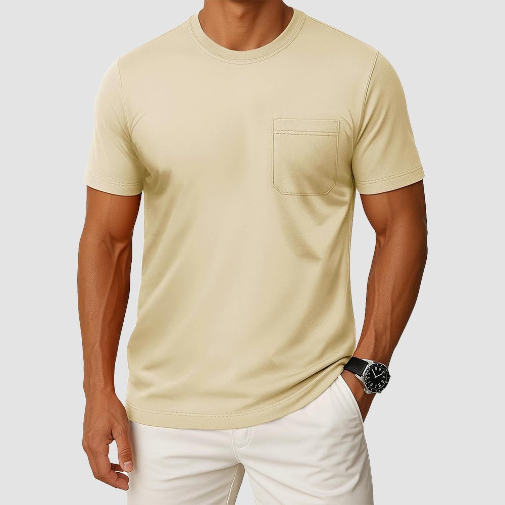 Men's Pocket T-Shirt UPF 50+ Lightweight Summer Crewneck - veyora
