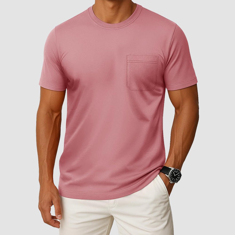 Men's Pocket T-Shirt UPF 50+ Lightweight Summer Crewneck - veyora