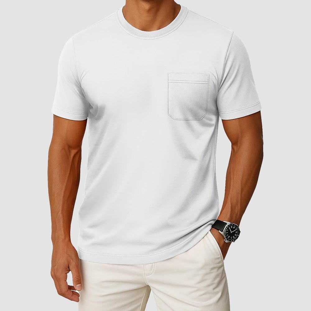 Men's Pocket T-Shirt UPF 50+ Lightweight Summer Crewneck - veyora