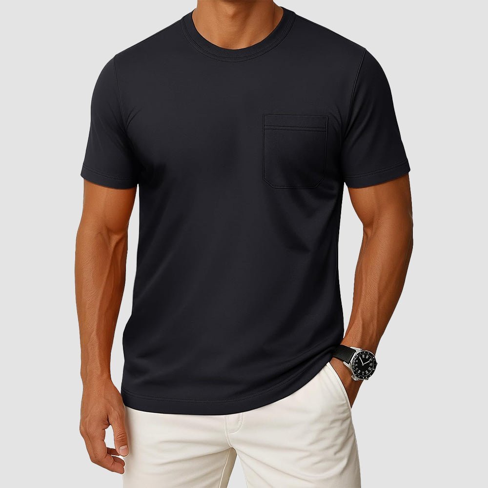 Men's Pocket T-Shirt UPF 50+ Lightweight Summer Crewneck - veyora