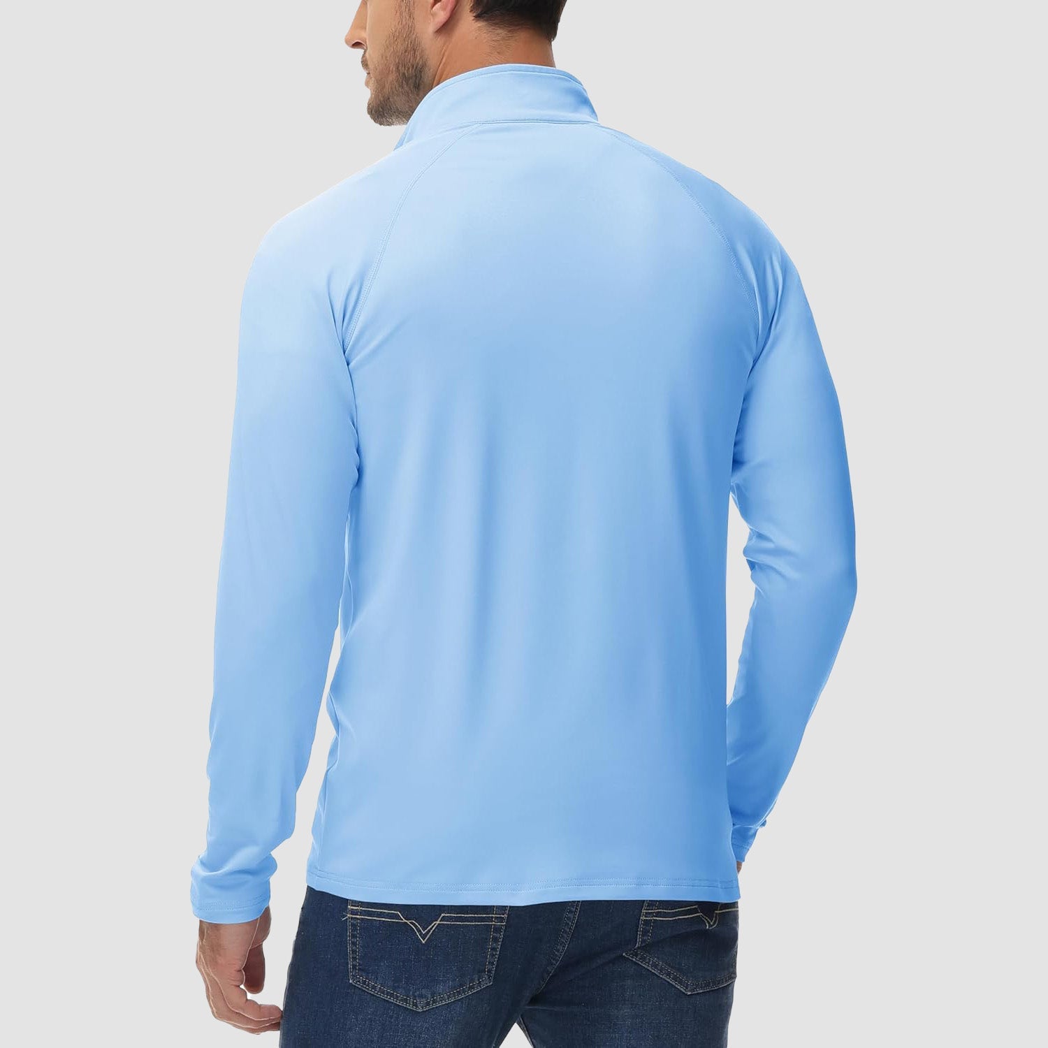 Men's Fleece - Lined Quarter Zip Pullover Sweatshirt - veyora