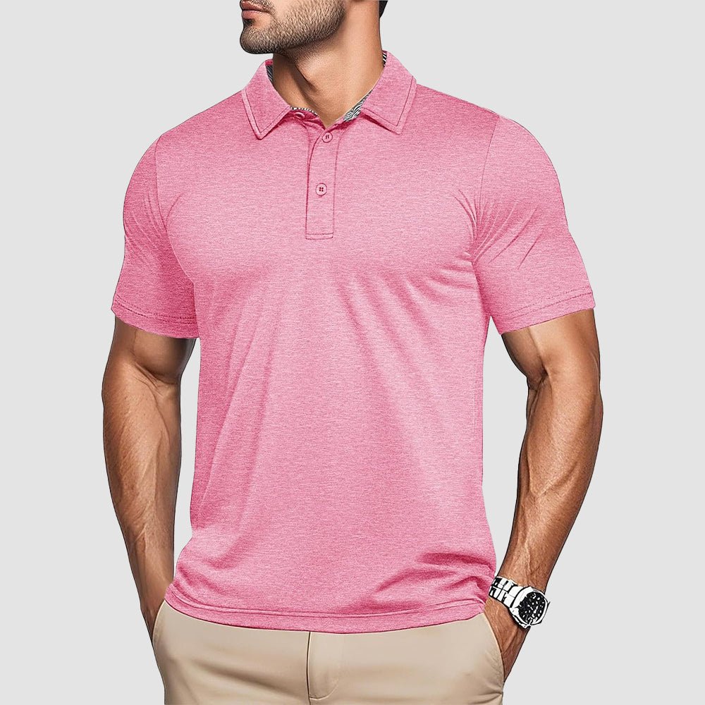 Men's Quick-Dry Performance Polo Golf Shirt