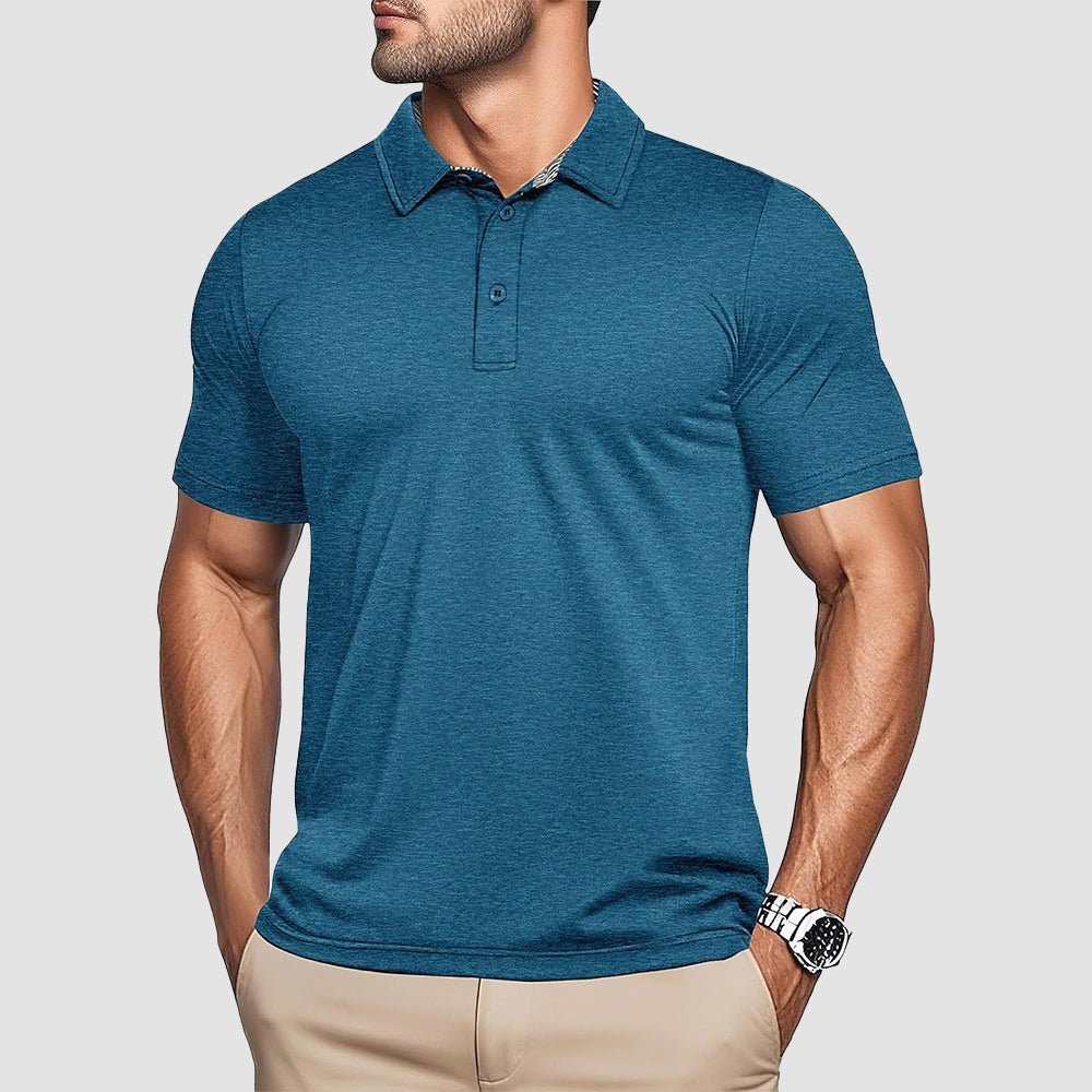 Men's Quick - Dry Performance Polo Golf Shirt - veyora