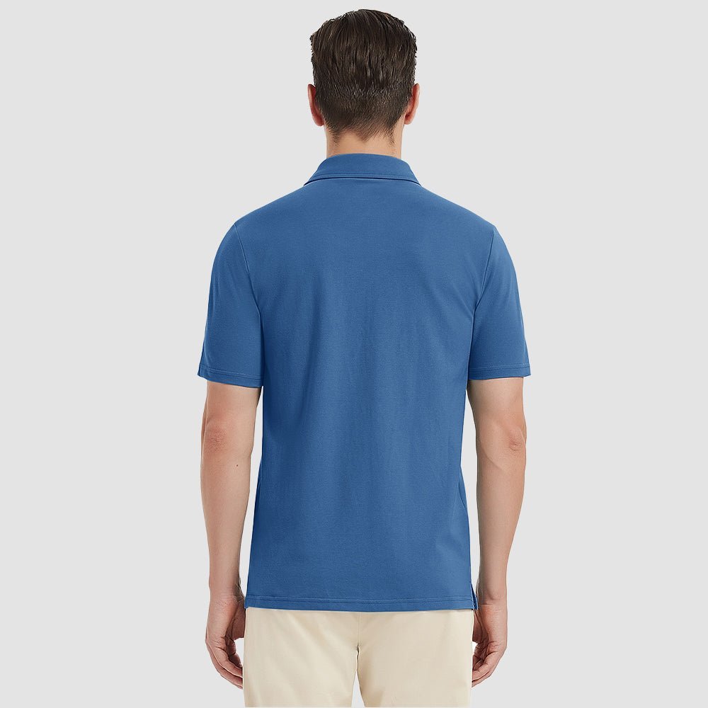 Men's Short Sleeve Polo Shirts Classic Golf Shirt