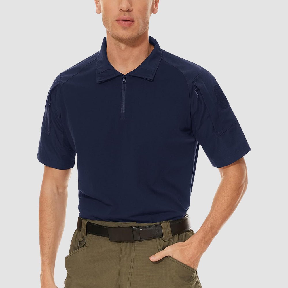 Men's Tactical 1/4 Zip Camo Shirts | Slim Fit - veyora