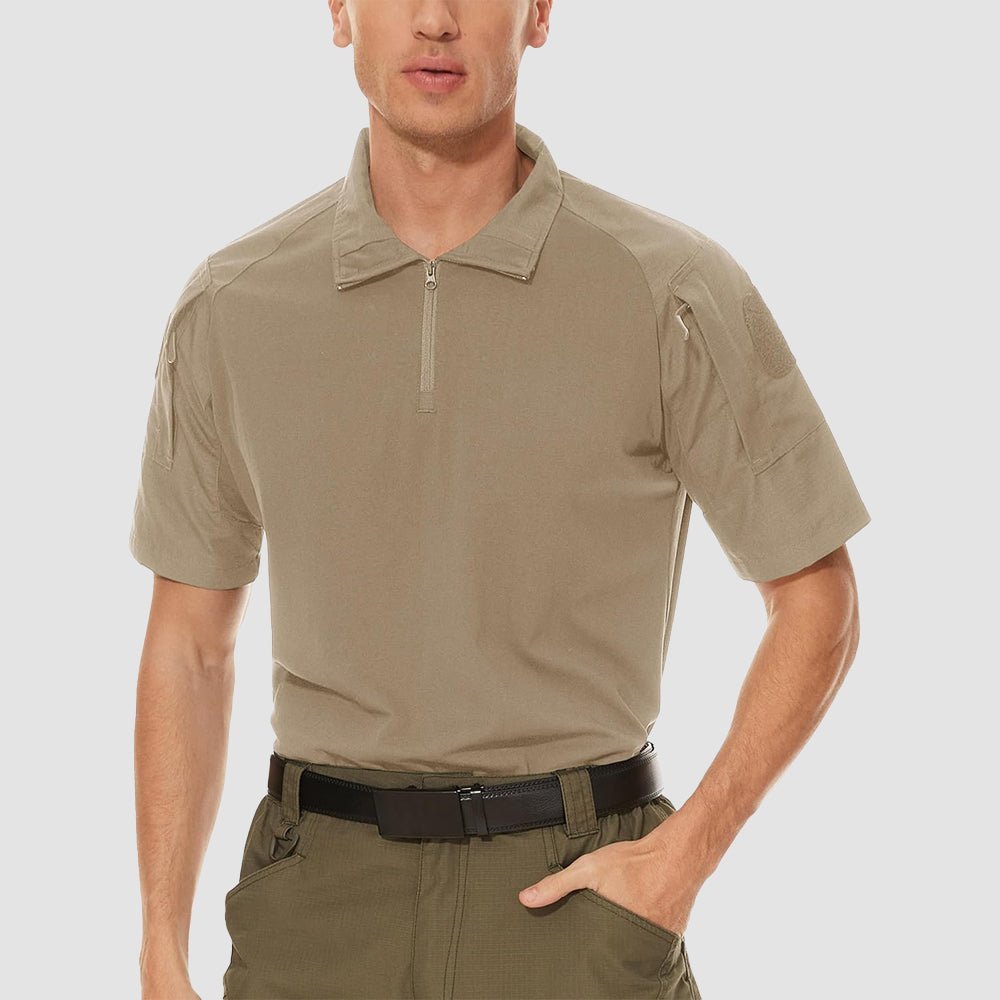 Men's Tactical 1/4 Zip Camo Shirts | Slim Fit - veyora