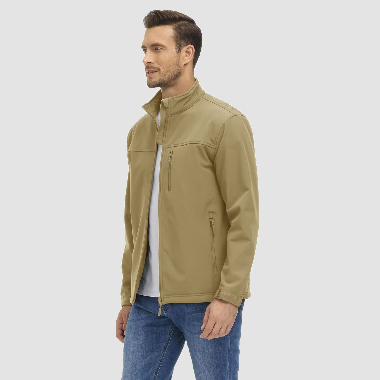 Men's Tactical Fleece - Lined Soft Shell Winter Jacket - veyora