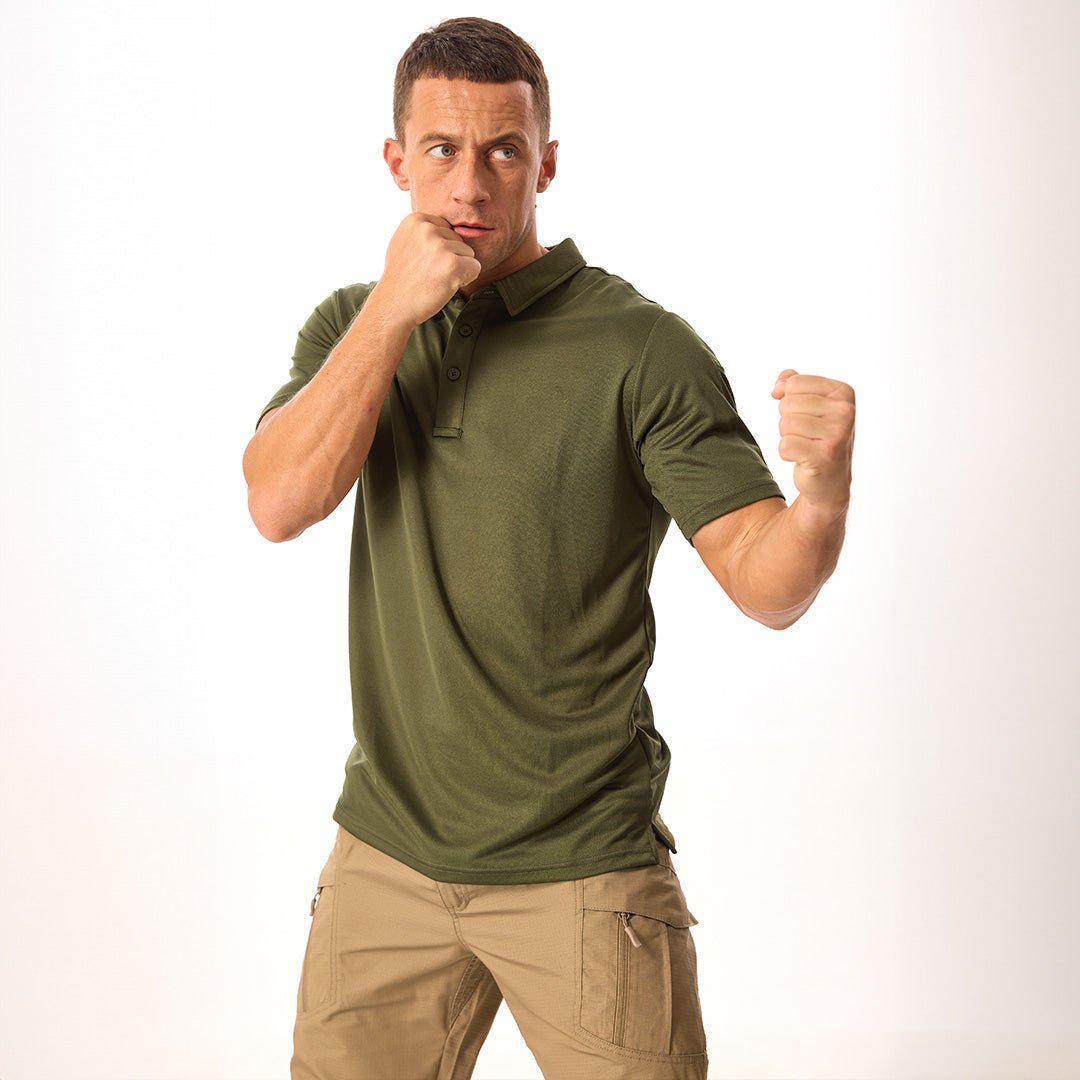 【New In】Men's Tactical Polo Shirt – UPF 50+ Quick Dry Performance - veyora