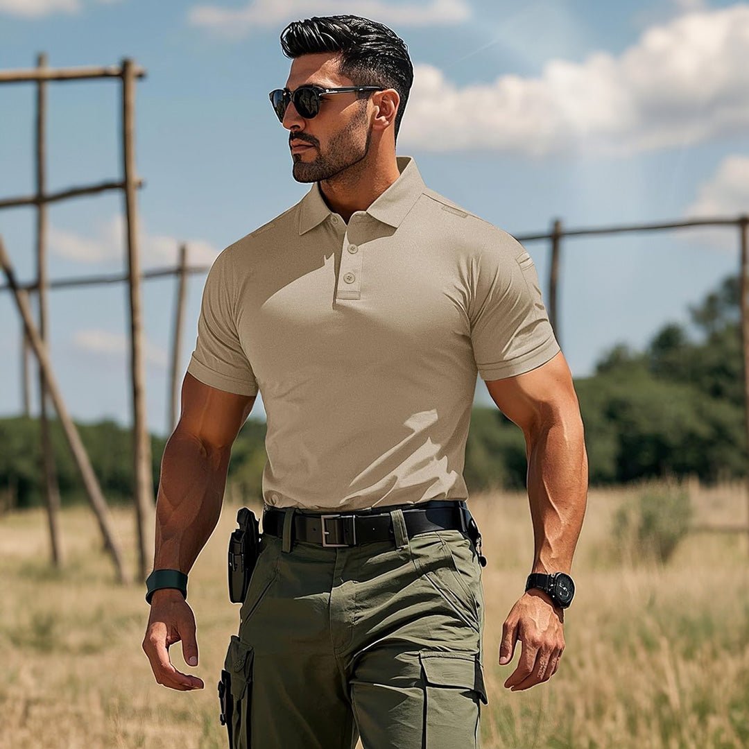 【New In】Men's Tactical Polo Shirt – UPF 50+ Quick Dry Performance