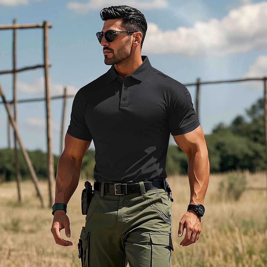 【New In】Men's Tactical Polo Shirt – UPF 50+ Quick Dry Performance - veyora