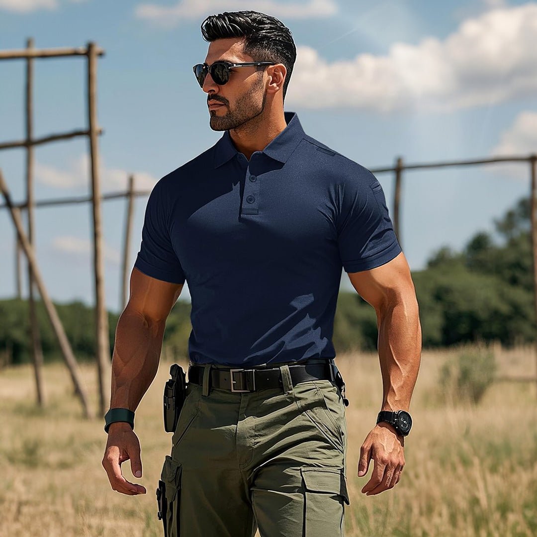 【New In】Men's Tactical Polo Shirt – UPF 50+ Quick Dry Performance