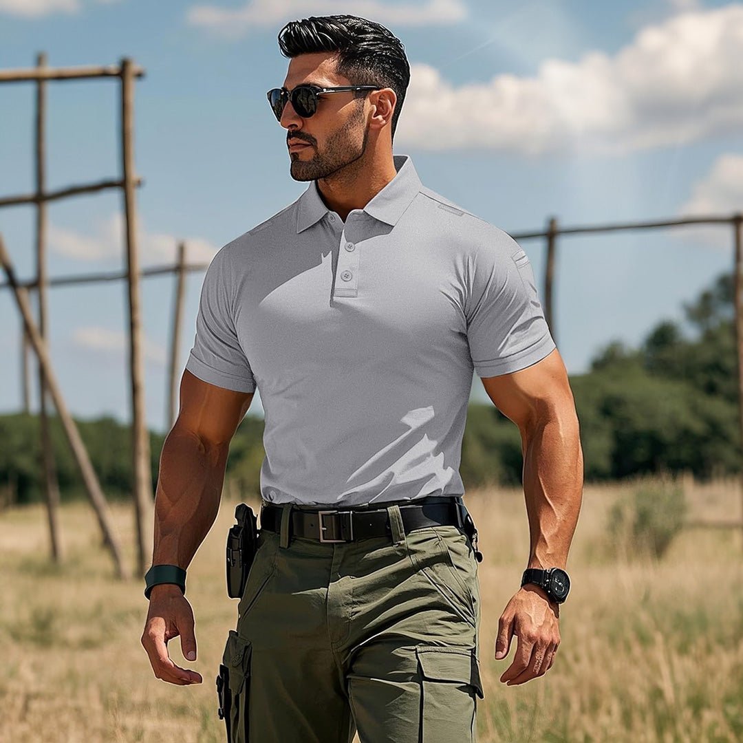 【New In】Men's Tactical Polo Shirt – UPF 50+ Quick Dry Performance - veyora