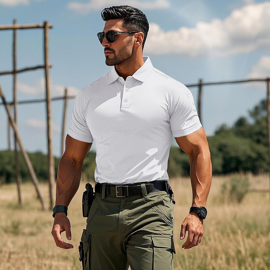 【New In】Men's Tactical Polo Shirt – UPF 50+ Quick Dry Performance - veyora