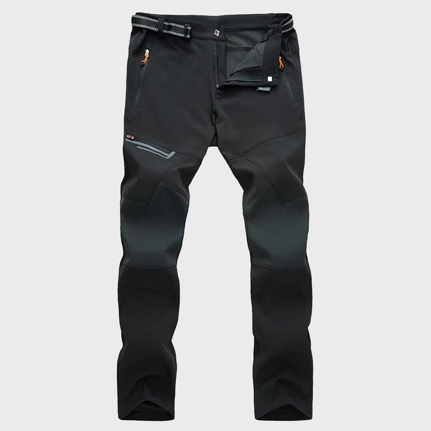 Men's Tactical Trekking Pants - Ripstop Hiking with Zipper Pockets