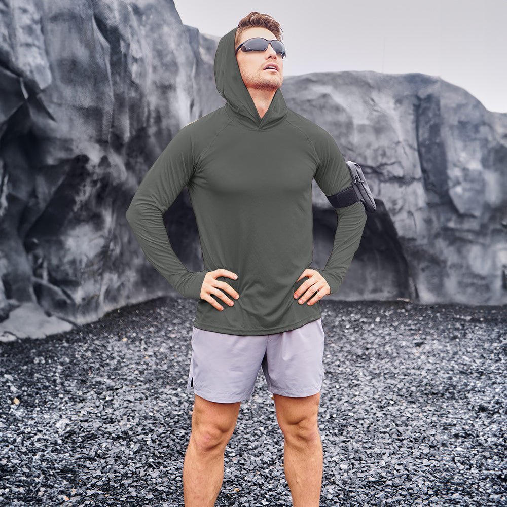Men's UPF 50+ Hooded Fishing Shirts | Sun Protection - veyora