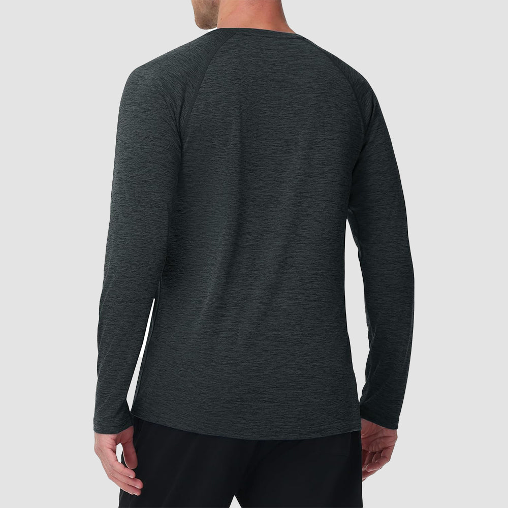 Men's UPF 50+ Long Sleeve Shirt Dry Fit for Fishing & Hiking