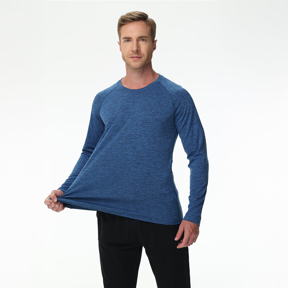 Men's UPF 50+ Long Sleeve Shirt Dry Fit for Fishing & Hiking