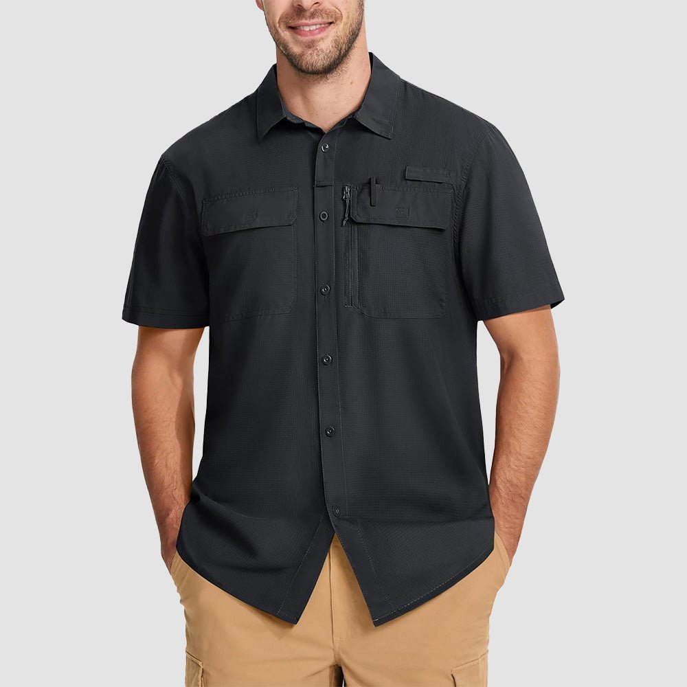 Men's UPF 50+ Quick Dry Fishing Shirt - veyora