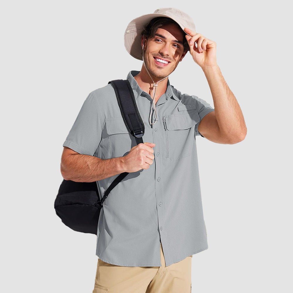 Men's UPF 50+ Quick Dry Fishing Shirt - veyora