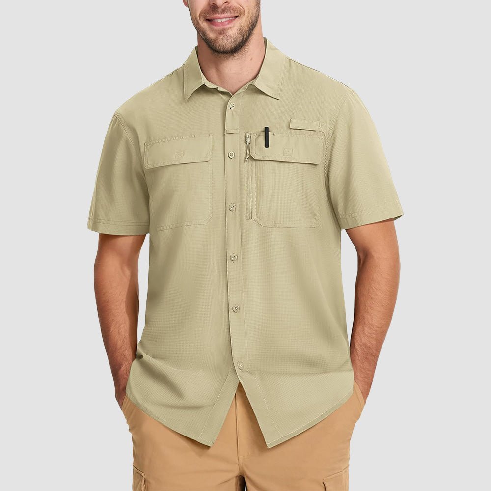 Men's UPF 50+ Quick Dry Fishing Shirt - veyora