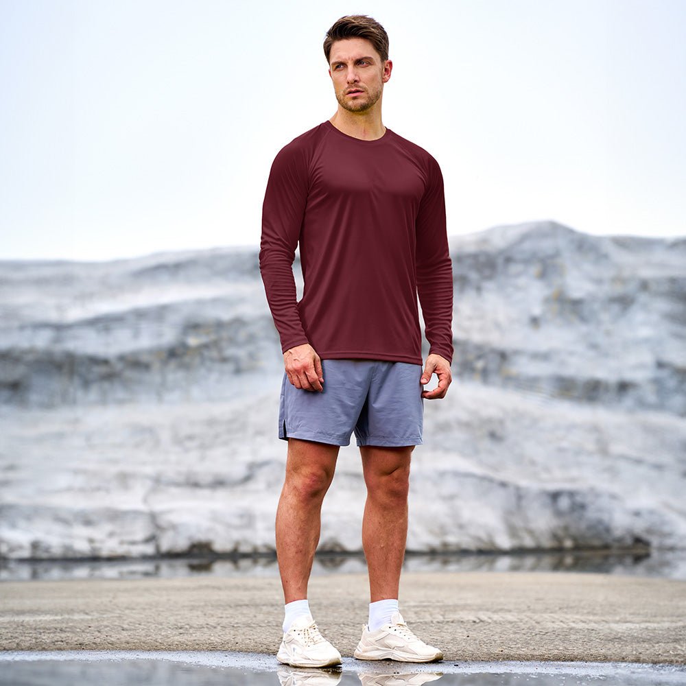 Men's UPF 50+ Quick Dry Shirt - Sun Protection for Hiking
