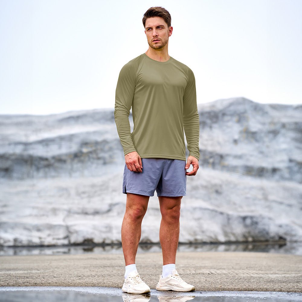 Men's UPF 50+ Quick Dry Shirt - Sun Protection for Hiking