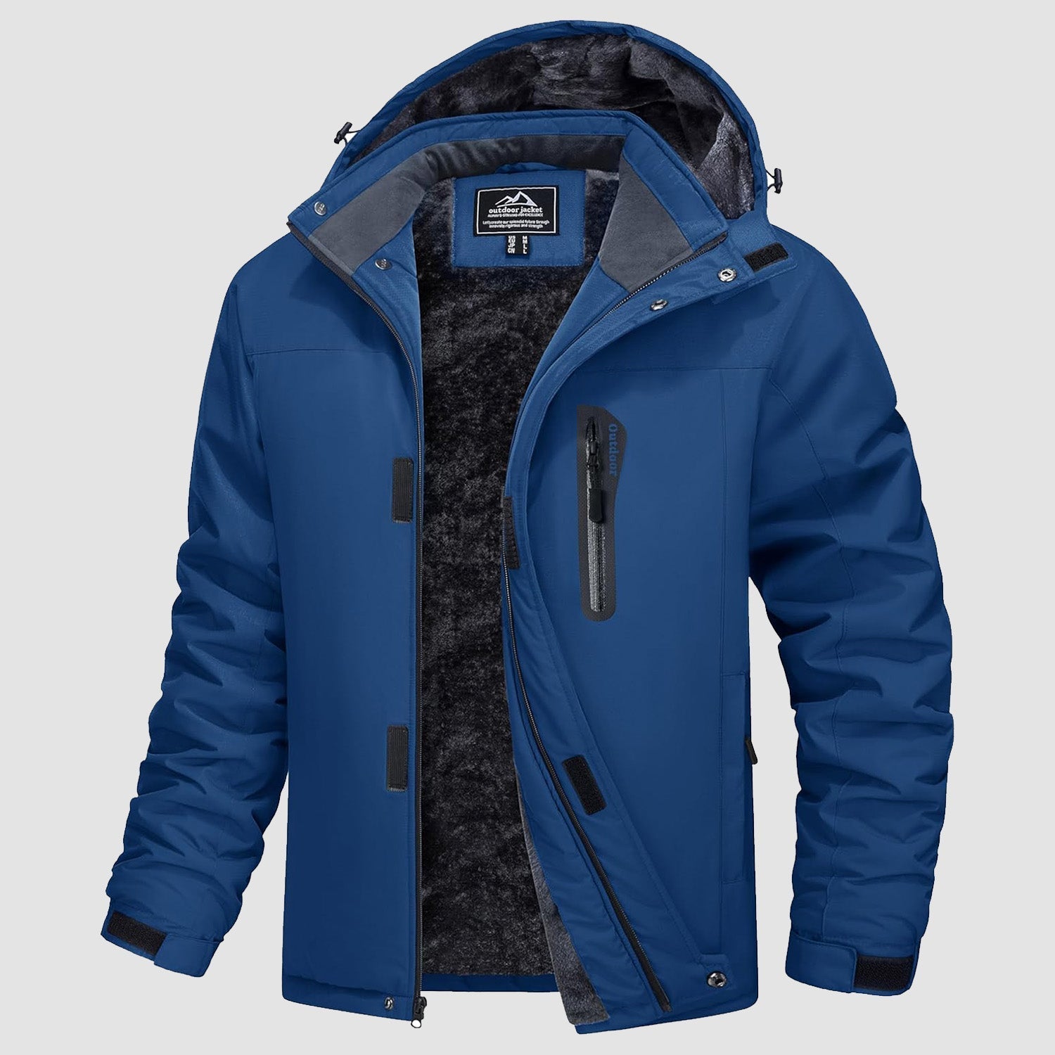 Men's Winter Coat, Water - Resistant Ski & Snow Jacket with Hood - veyora