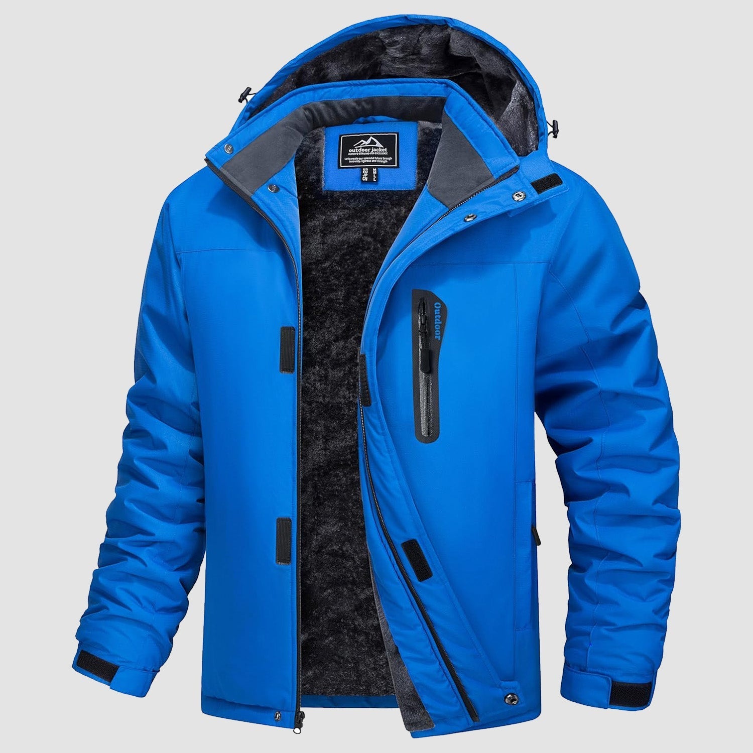 Men's Winter Coat, Water - Resistant Ski & Snow Jacket with Hood - veyora