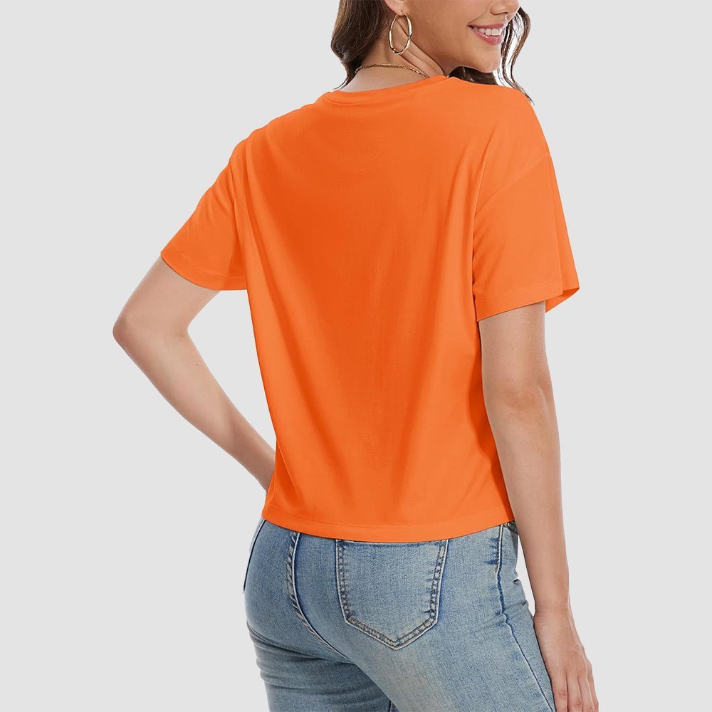 【New In】Women's Cotton UPF 50+ Summer Crop Top T-Shirt - veyora