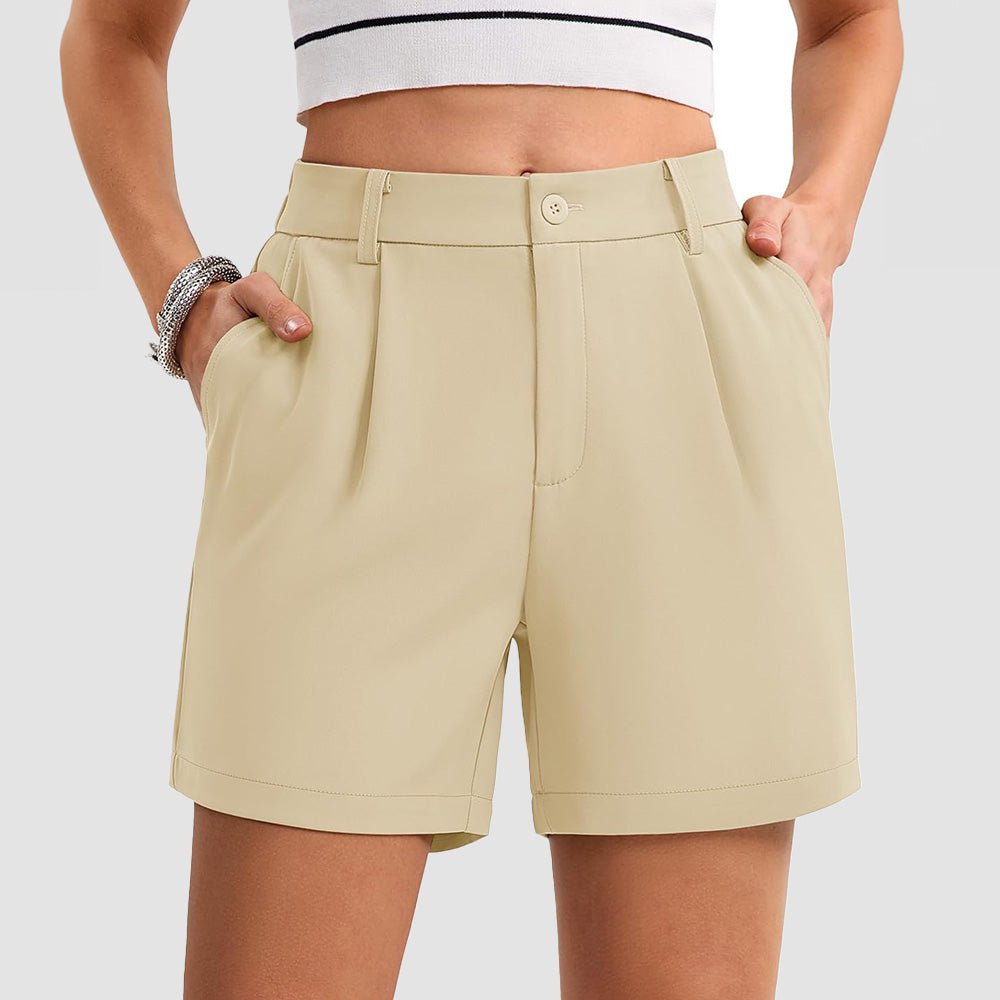 Women's Tailored Summer Shorts with Pockets