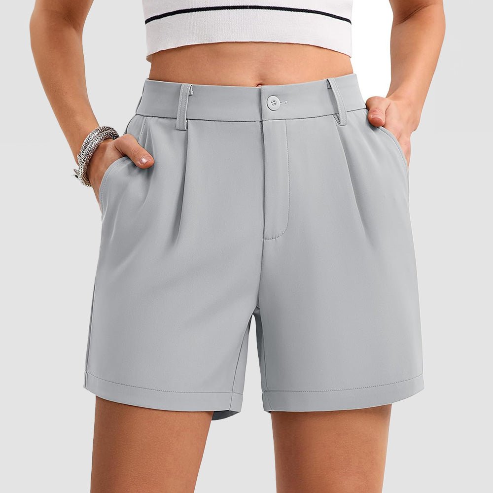 Women's Tailored Summer Shorts with Pockets