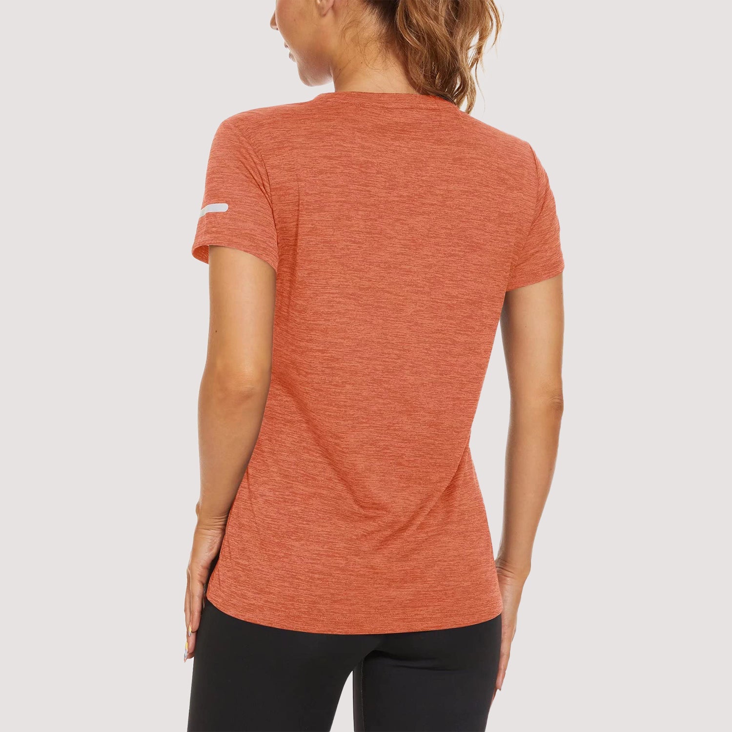 Women's Running T-Shirts Quick Dry with Reflective Strips Tee Shirts - veyora