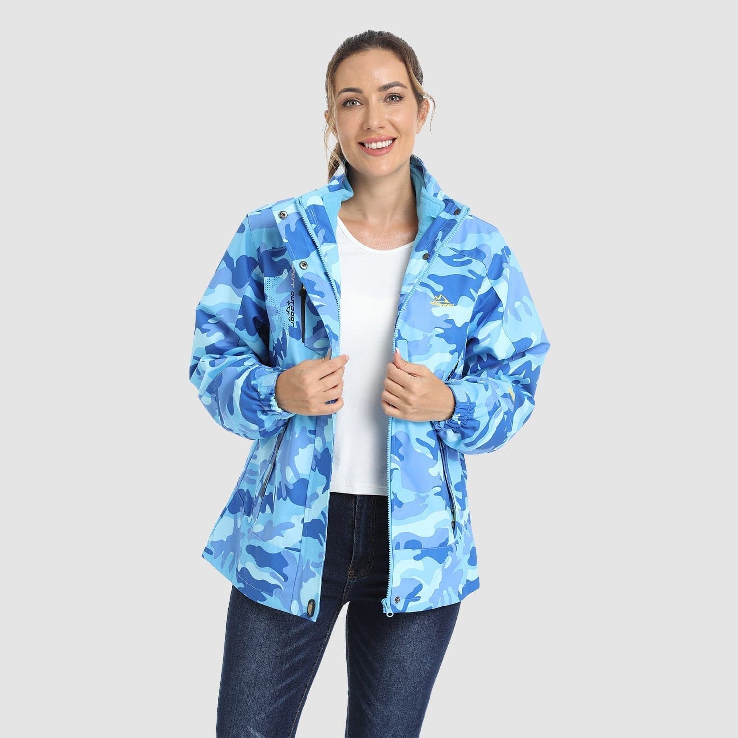 Manteau d'hiver imperméable 3 en 1, doublé polaire, combinaison deux pièces, veste de ski et de randonnée à capuche
