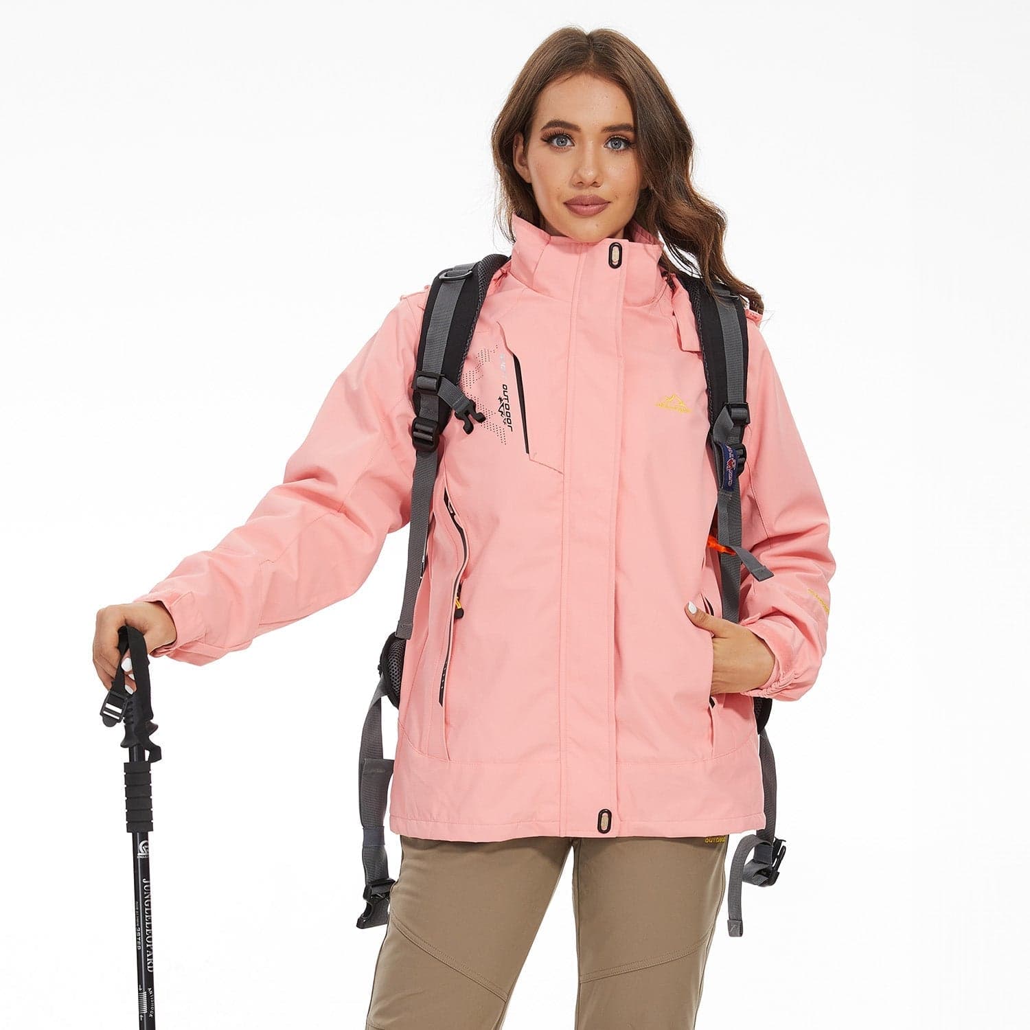 Manteau d'hiver imperméable 3 en 1, doublé polaire, combinaison deux pièces, veste de ski et de randonnée à capuche