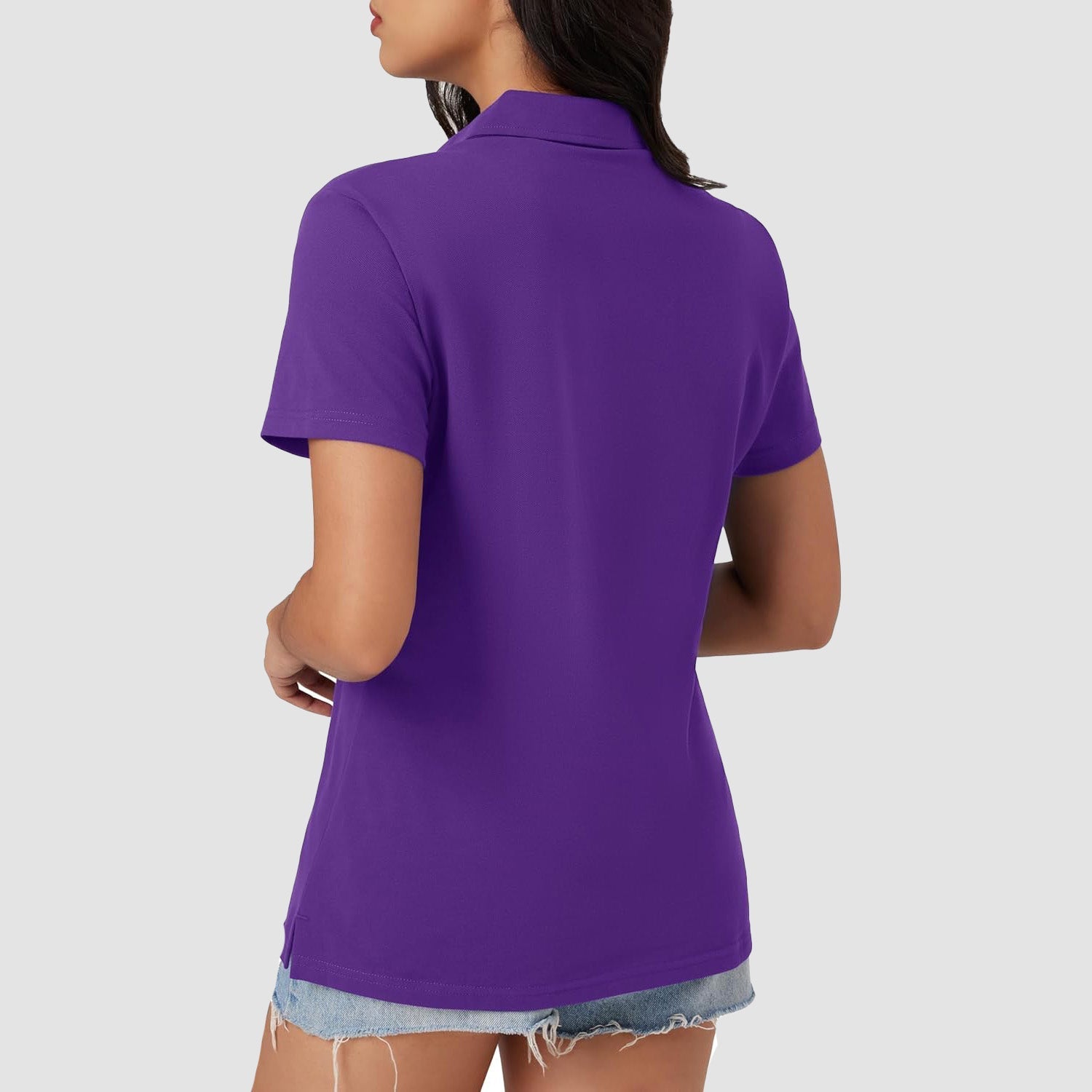 Women's Cotton V-Neck Polo Shirt