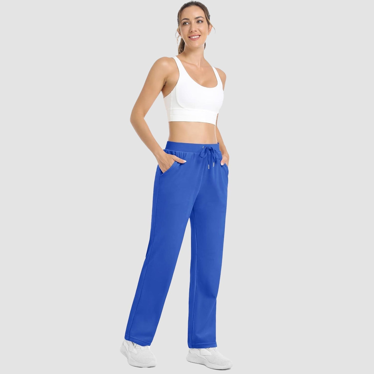 Women's Fleece Jogger Pants - Comfy Lounge & Yoga Sweatpants