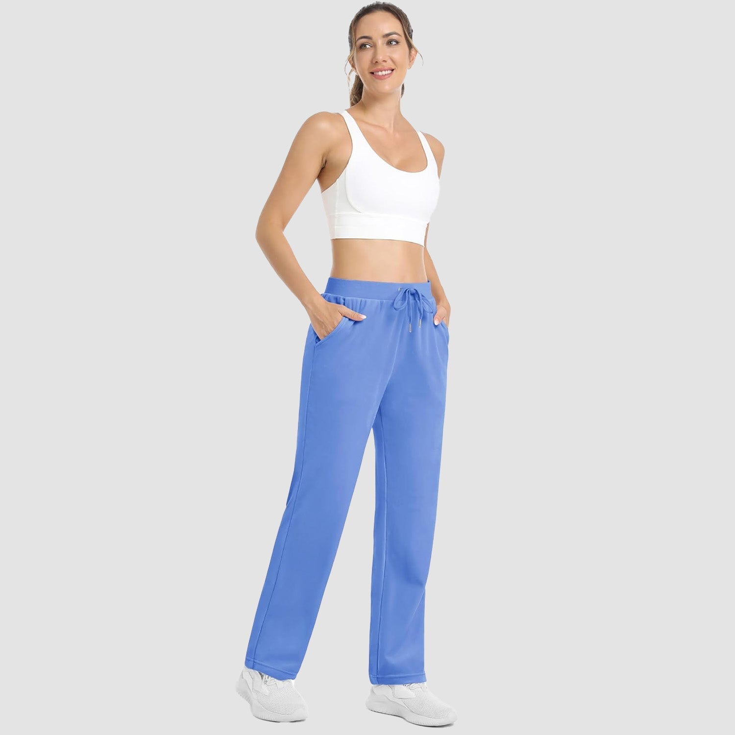 Women's Fleece Jogger Pants - Comfy Lounge & Yoga Sweatpants