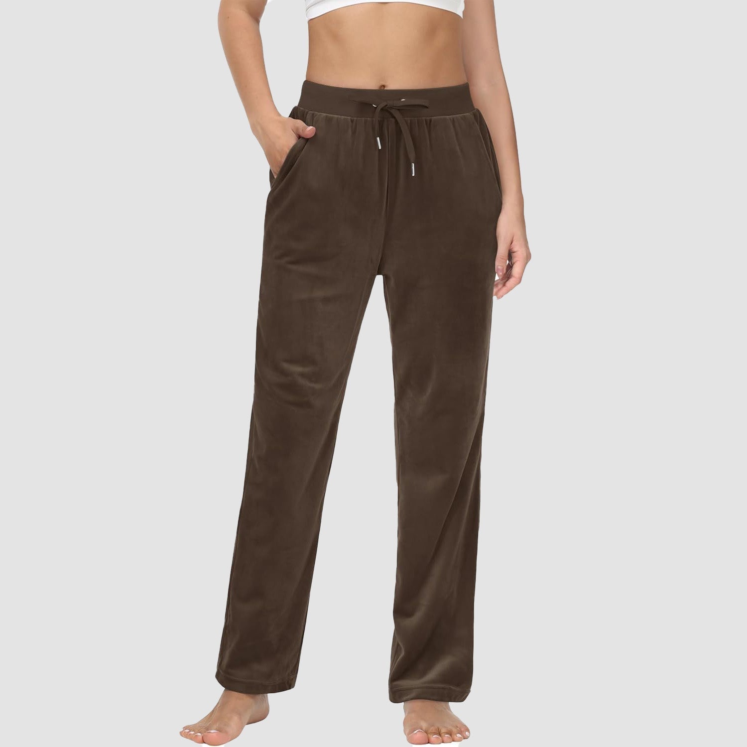 Women's Fleece Jogger Pants - Comfy Lounge & Yoga Sweatpants - veyora