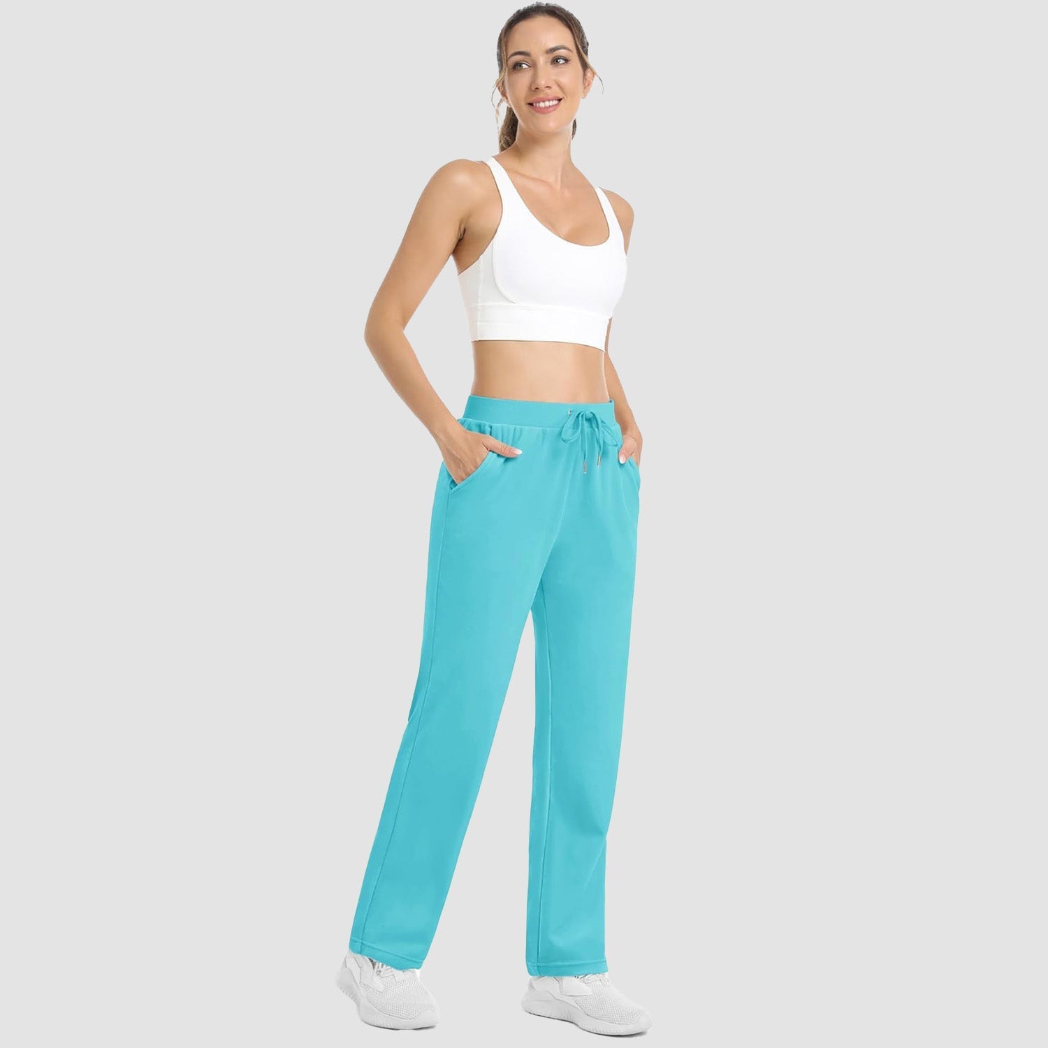 Women's Fleece Jogger Pants - Comfy Lounge & Yoga Sweatpants
