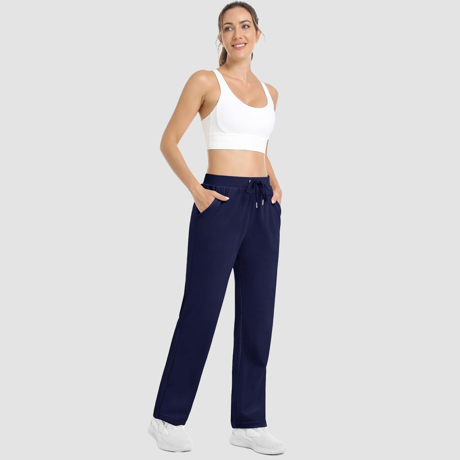 Women's Fleece Jogger Pants - Comfy Lounge & Yoga Sweatpants