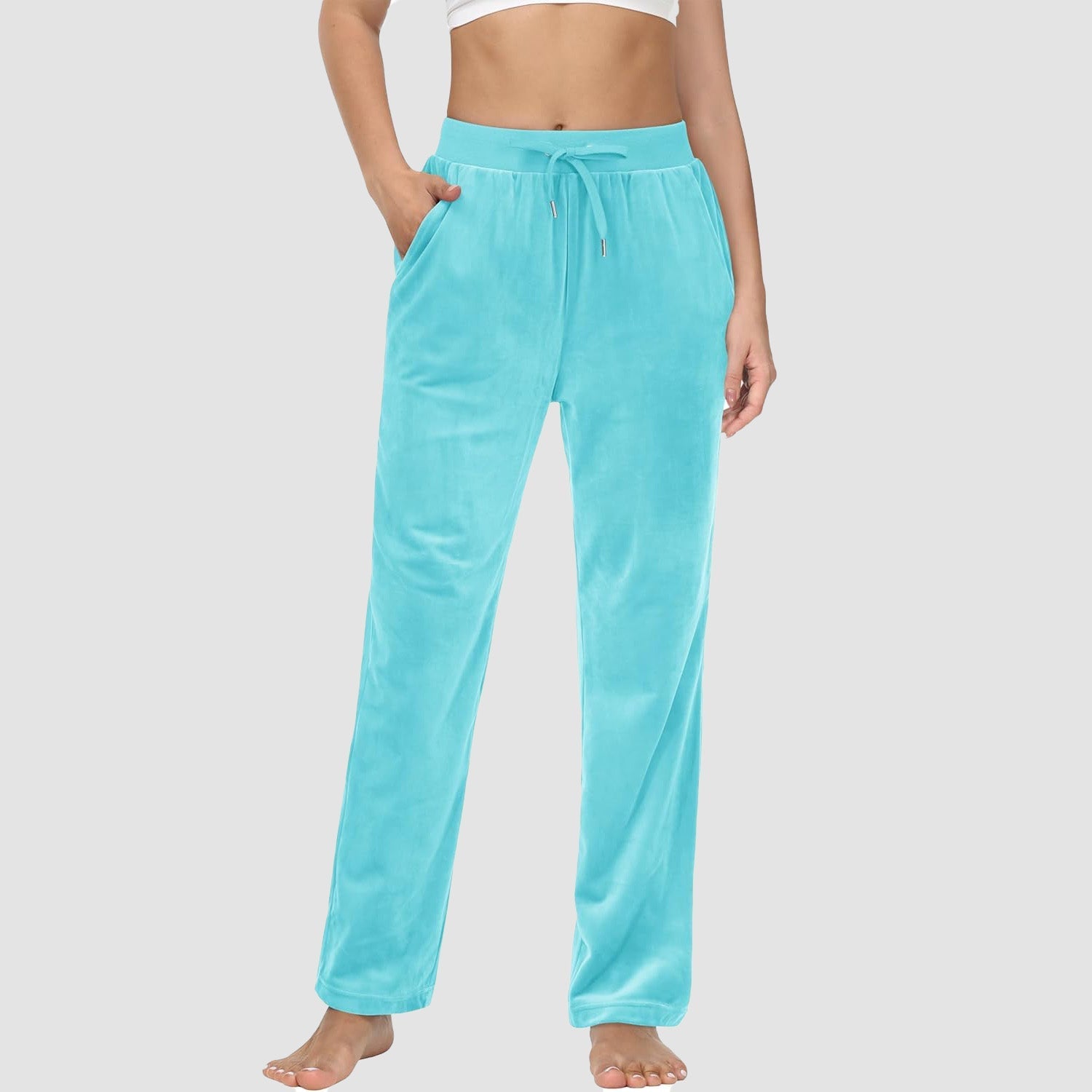 Women's Fleece Jogger Pants - Comfy Lounge & Yoga Sweatpants