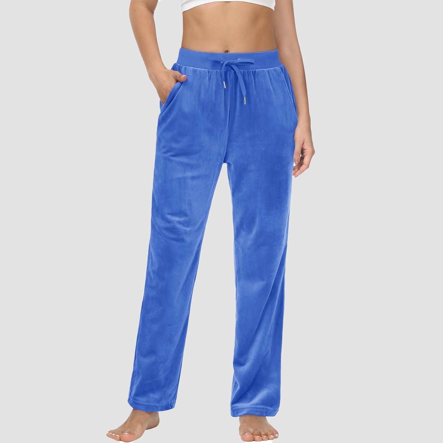 Women's Fleece Jogger Pants - Comfy Lounge & Yoga Sweatpants