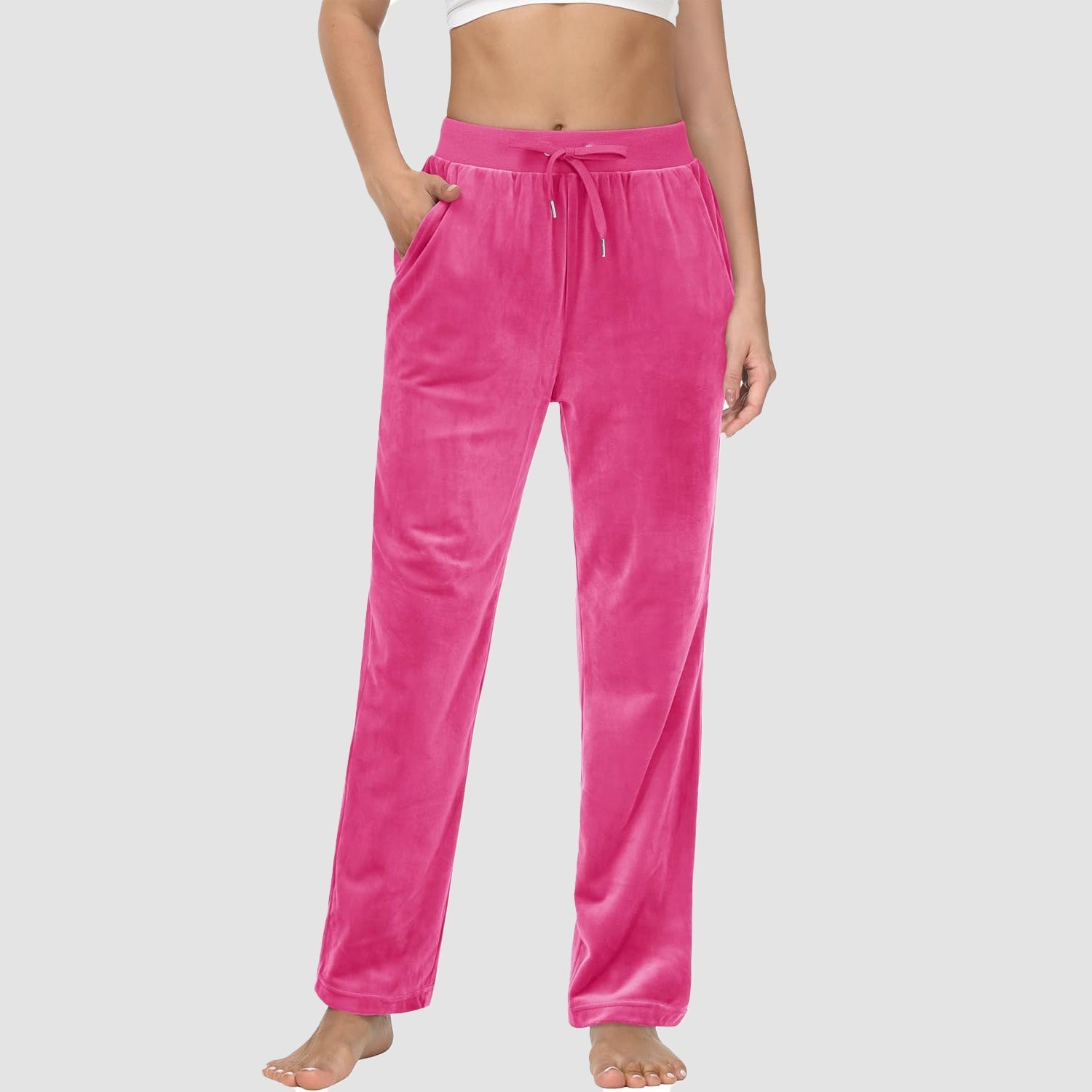 Women's Fleece Jogger Pants - Comfy Lounge & Yoga Sweatpants