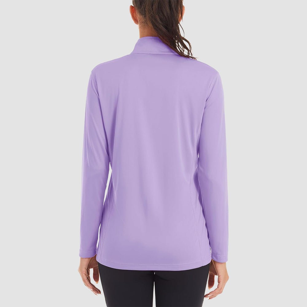 Women's Half Zip Quick Dry Shirt UPF 50+ - veyora