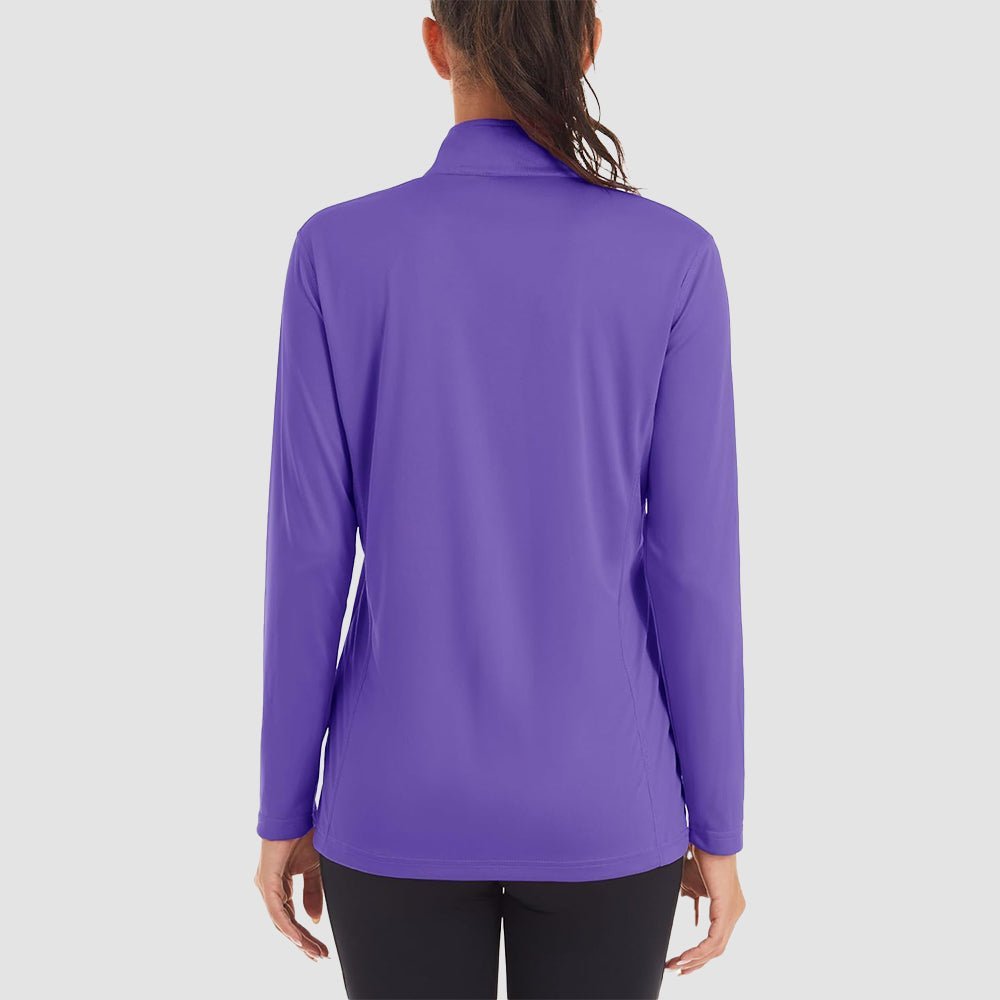 Women's Half Zip Quick Dry Shirt UPF 50+ - veyora