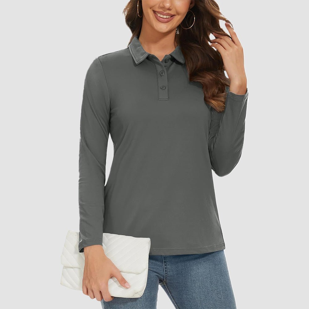 Women's UPF 50+ Long Sleeve Golf Shirts - veyora